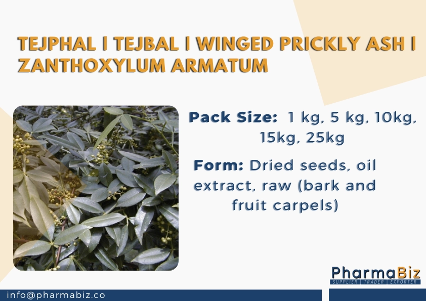 Tejphal | Tejbal | Winged Prickly Ash | Zanthoxylum Armatum